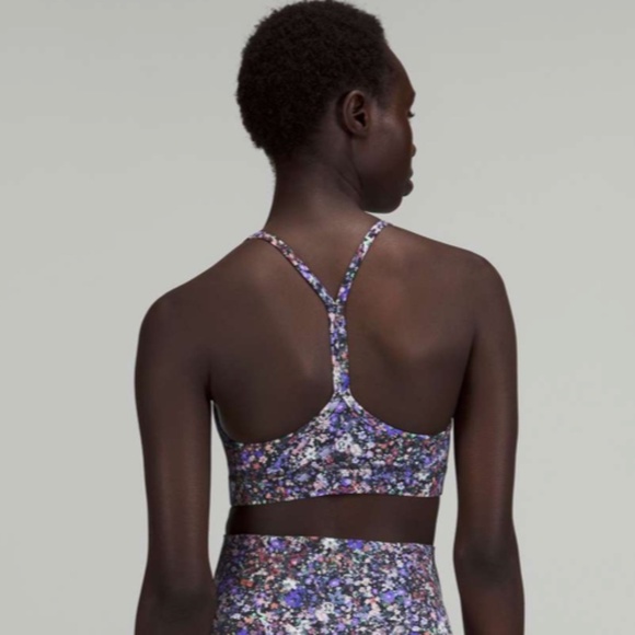 Lululemon Flow Y Nulu Bra *Light Support, A–C Cups Flower Burst Multi 6 - Picture 7 of 8